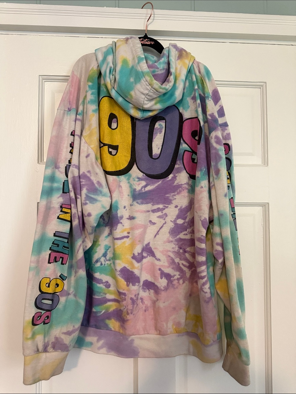 Nickelodeon Vintage Tie-Dye '90s Cartoon Pullover Hoodie - Multicolor - Picture 4 of 4